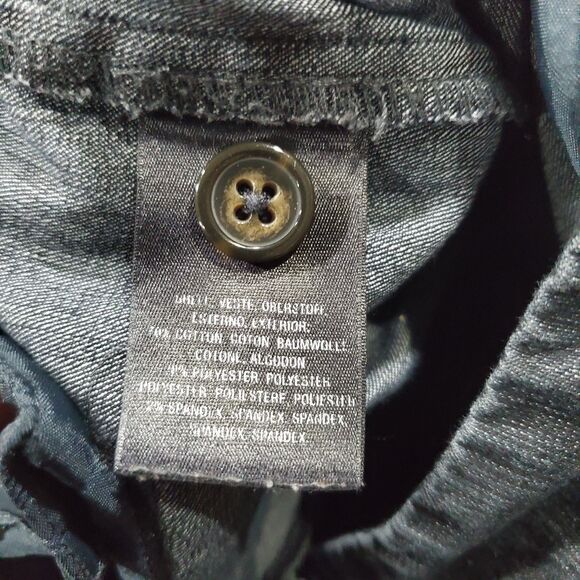 THE ESSENTIAL SLIM by Anthropologie Pants Womens 4 Black Denim Stretch Tapered - Picture 8 of 8